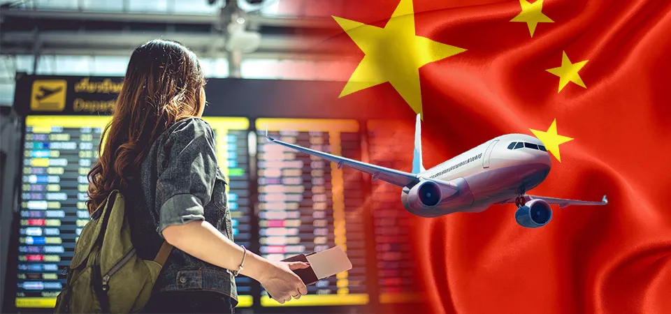Average Flight Time from UK to China