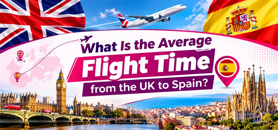 Average Flight Time from UK to Spain