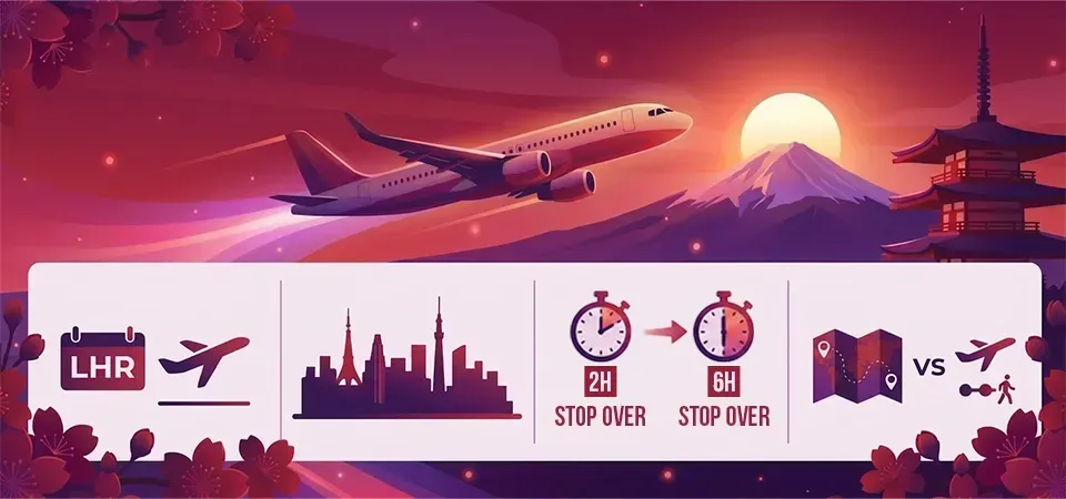 Fastest Way to Get from the UK to Japan