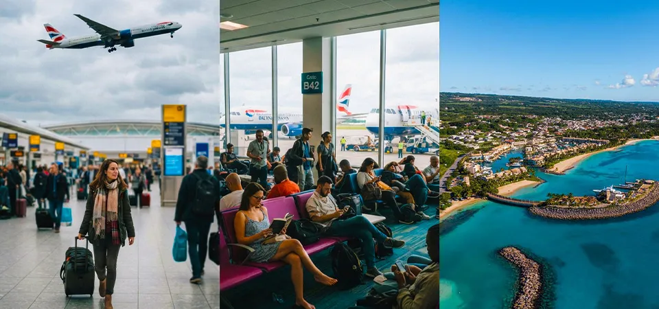 Flight duration from the UK to Barbados with Stopover