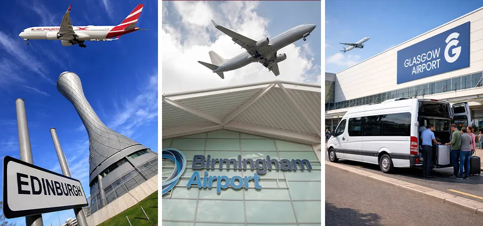 Flights From Edinburgh, Birmingham & Glasgow Airport