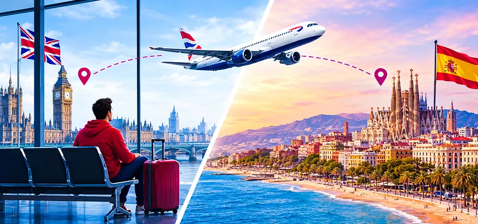London to Spain Flight Time