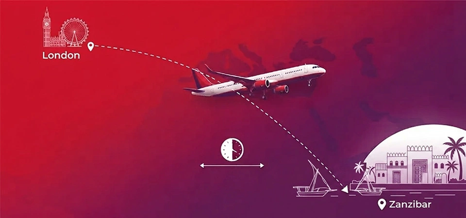 London to Zanzibar Flight Time
