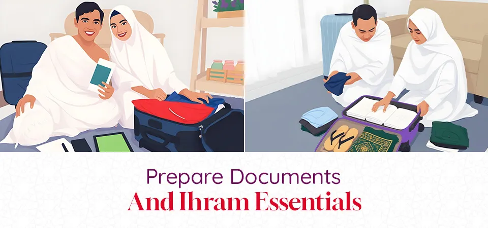 Prepare Documents and Ihram Essentials