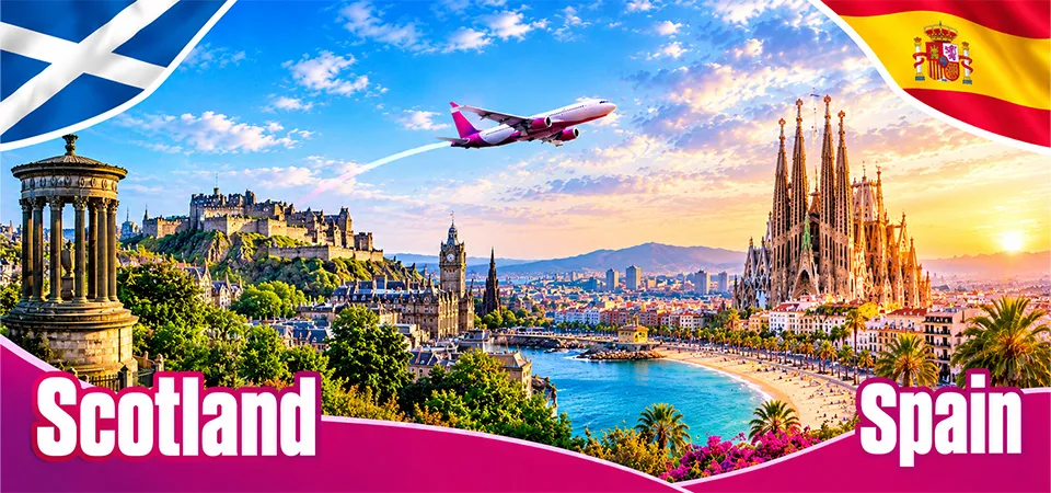 Scotland to Spain Flight Time