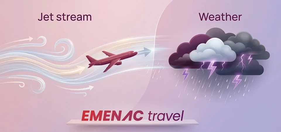 Reasons of Flight Time to Japan Varies